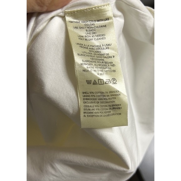 Maeve x Anthropologie Retro Strawberry White Midi Halter Dress, Size 6 - Picture 8 of 8